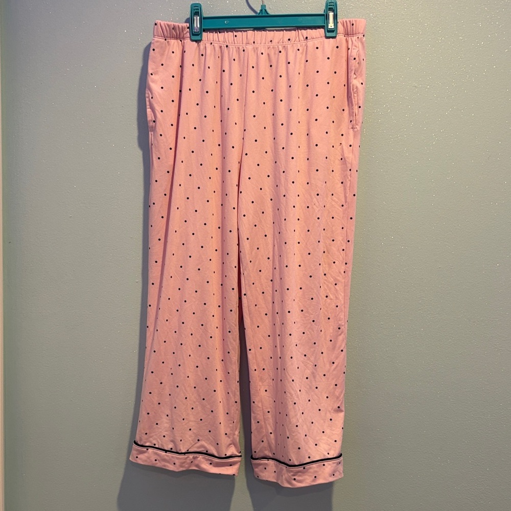 Pink Polka Dot Pajama Pants